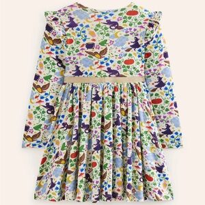 Mini Boden Mabel hocus pocus print cotton dress 5/6 Y